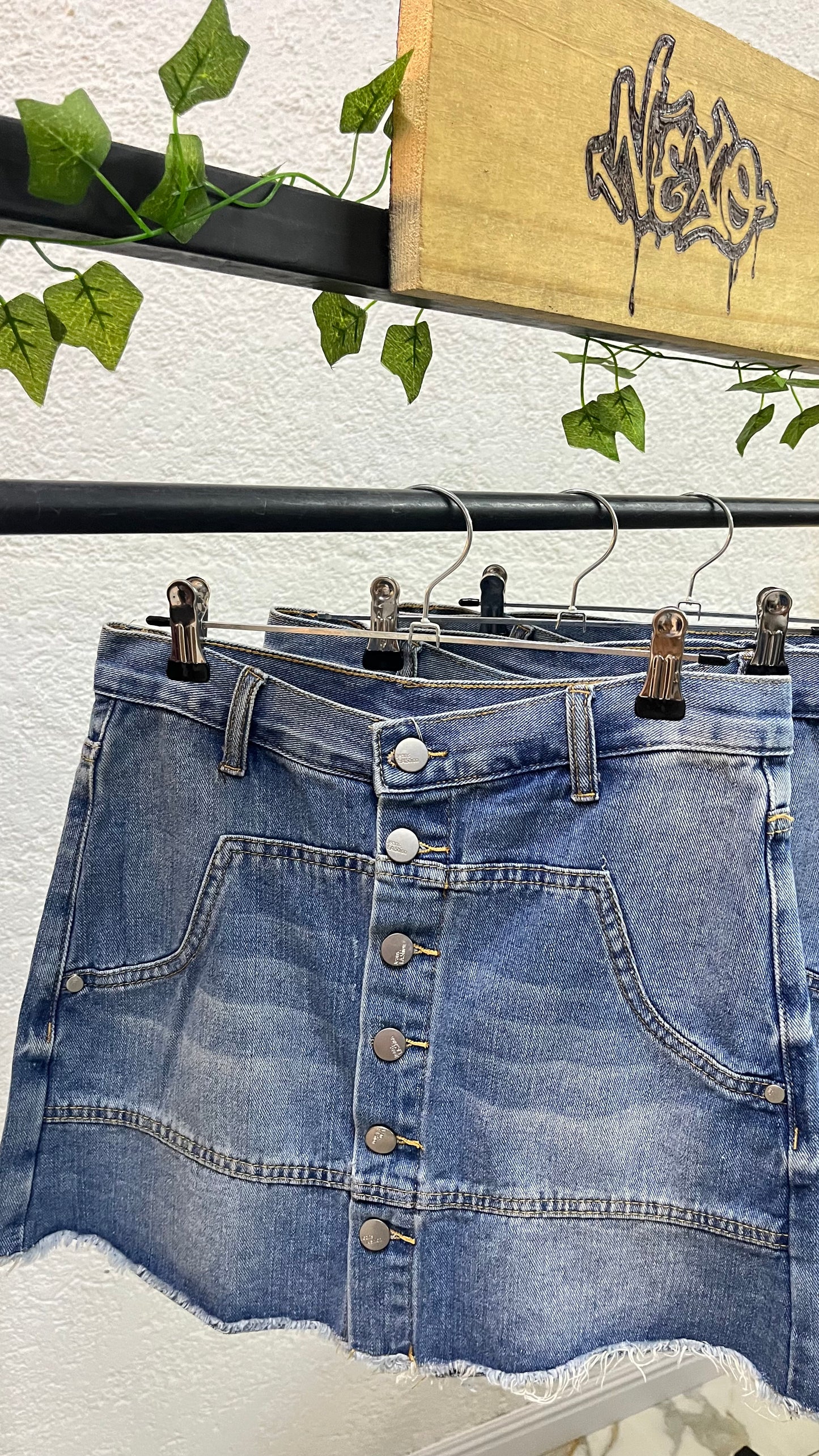 💙 Short Pollera Denim Icon