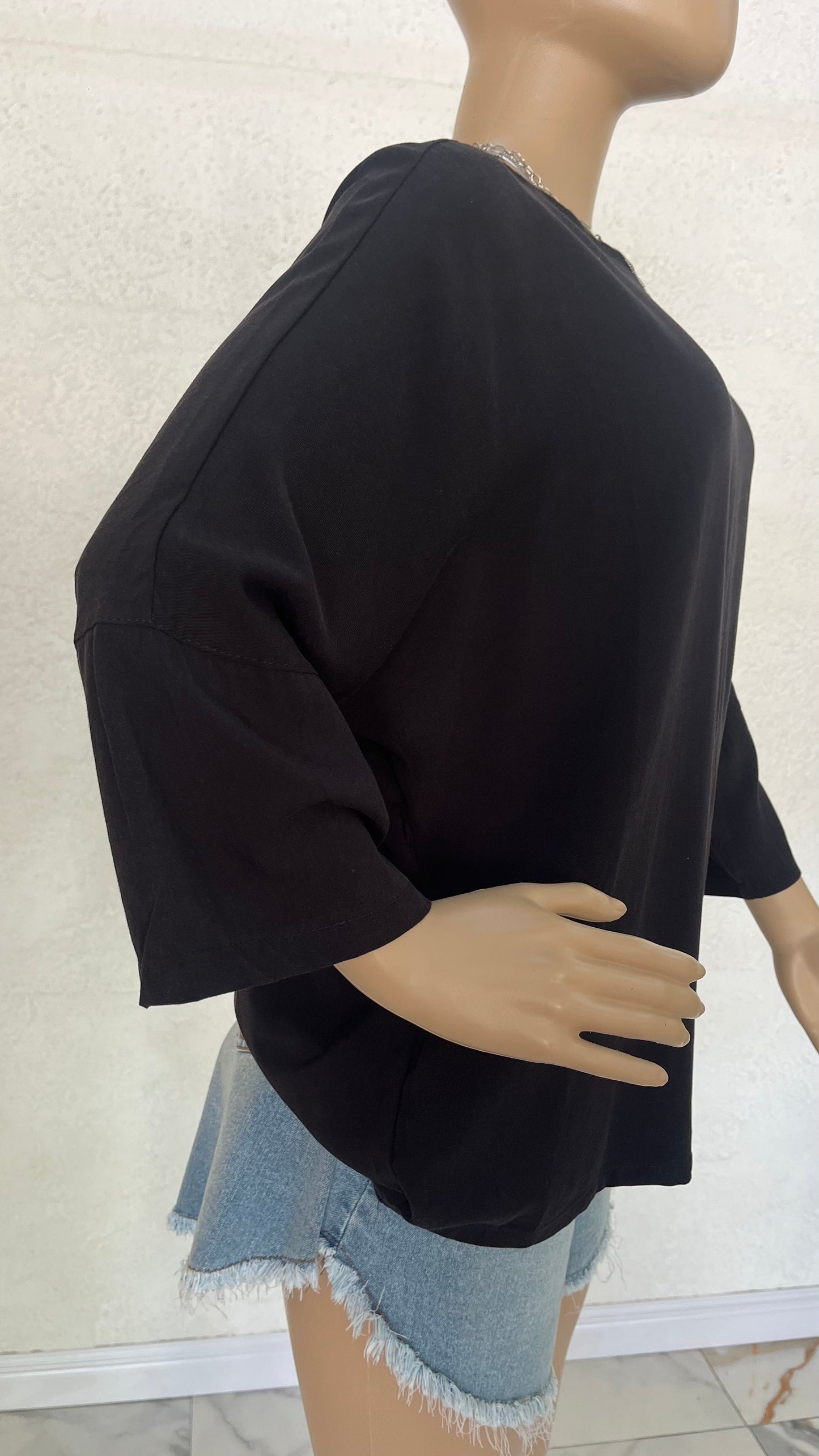 🖤 Blusa Oversize Black Flow