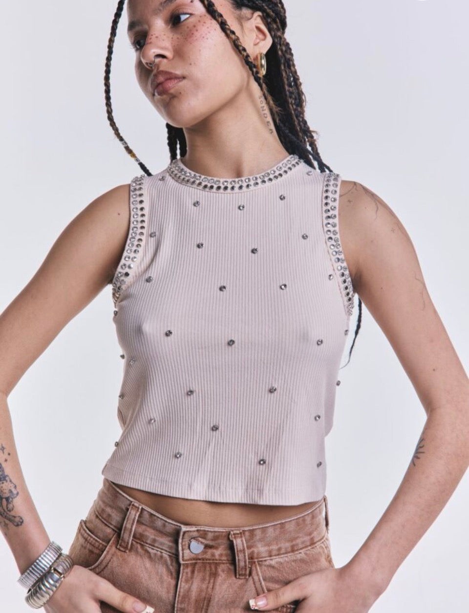 Musculosa Dripp tachas