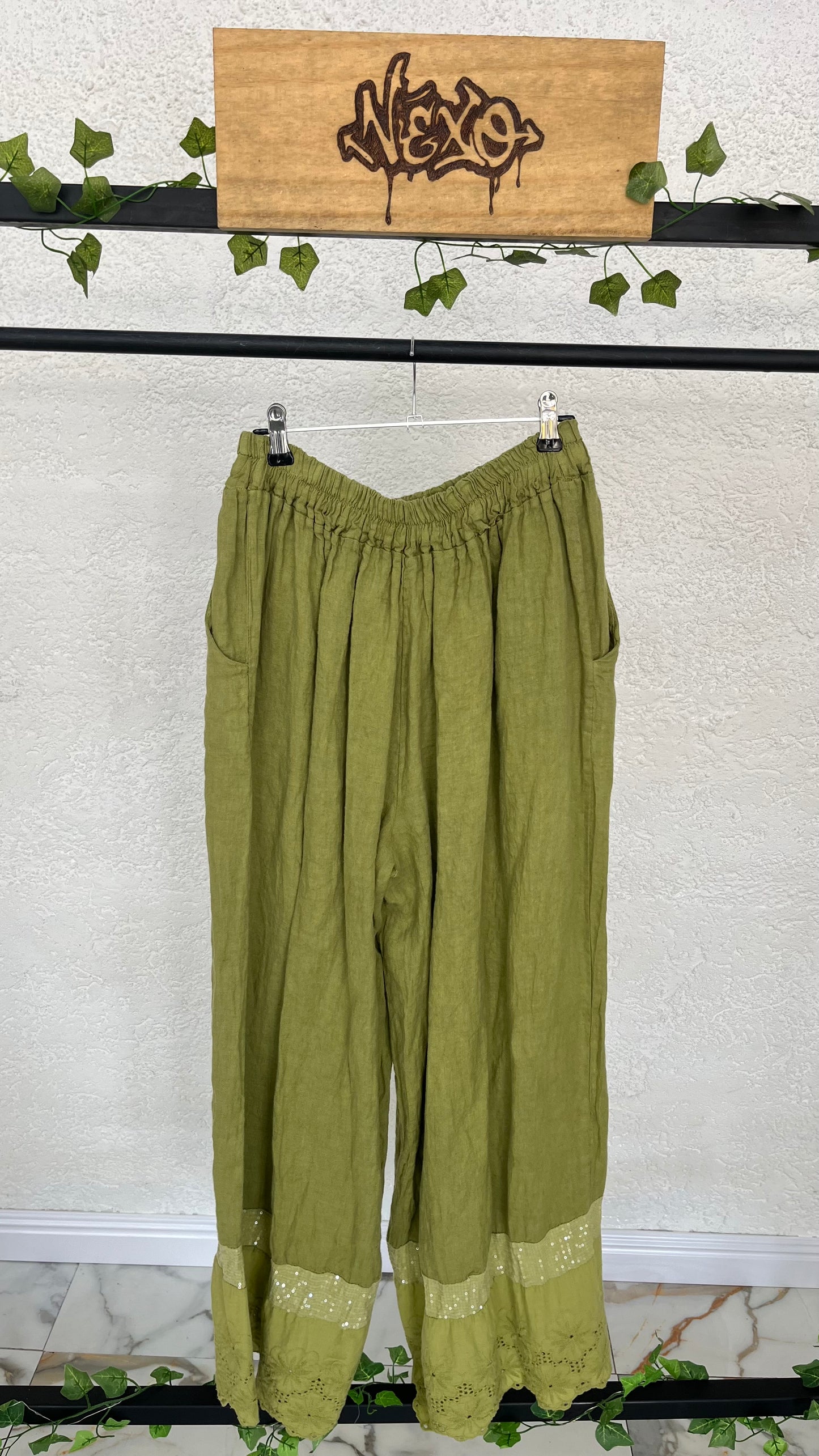 🌿 Pantalón Verde Aurora