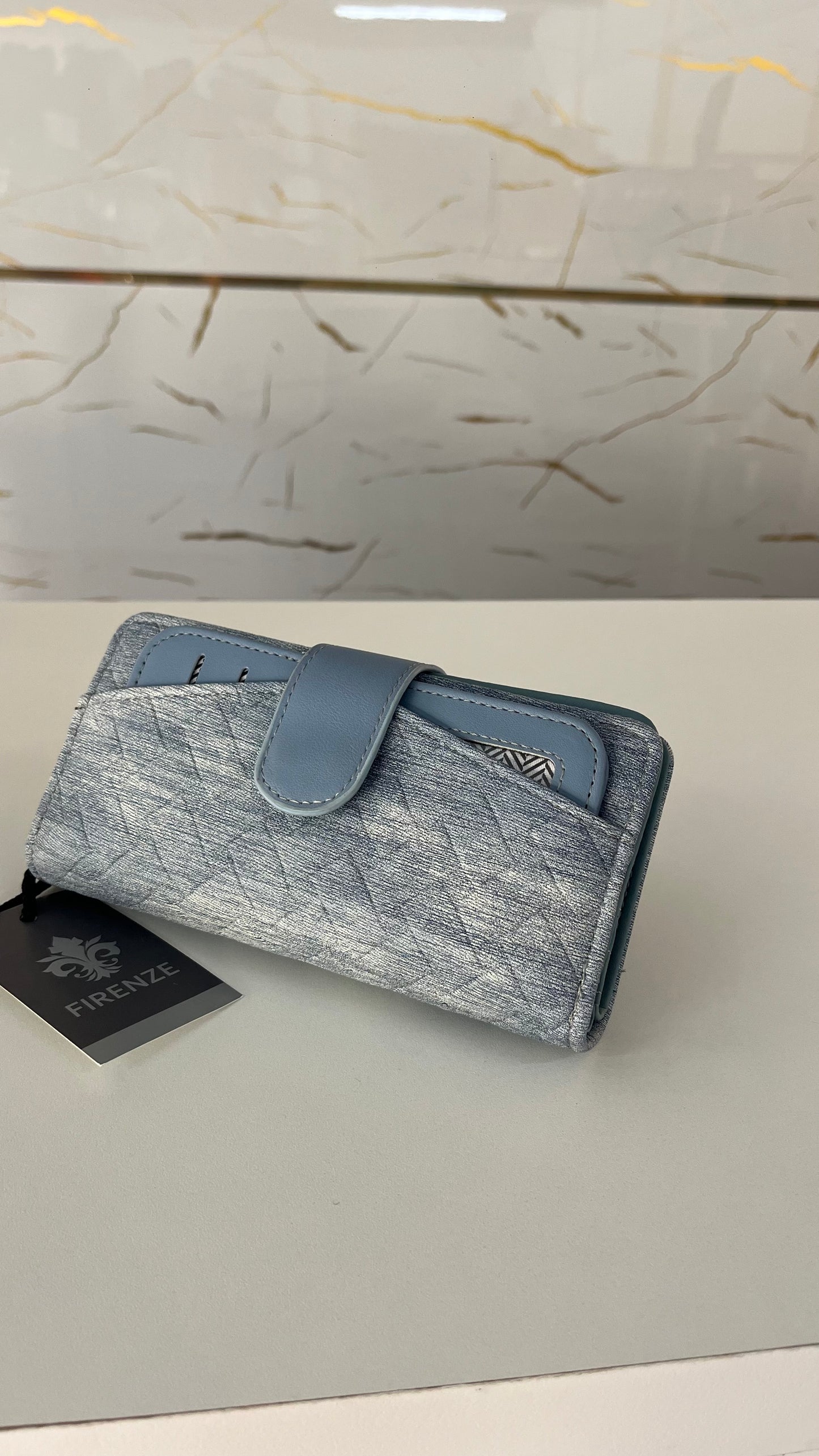 Monedero Firenze “Azzurra Quilted”