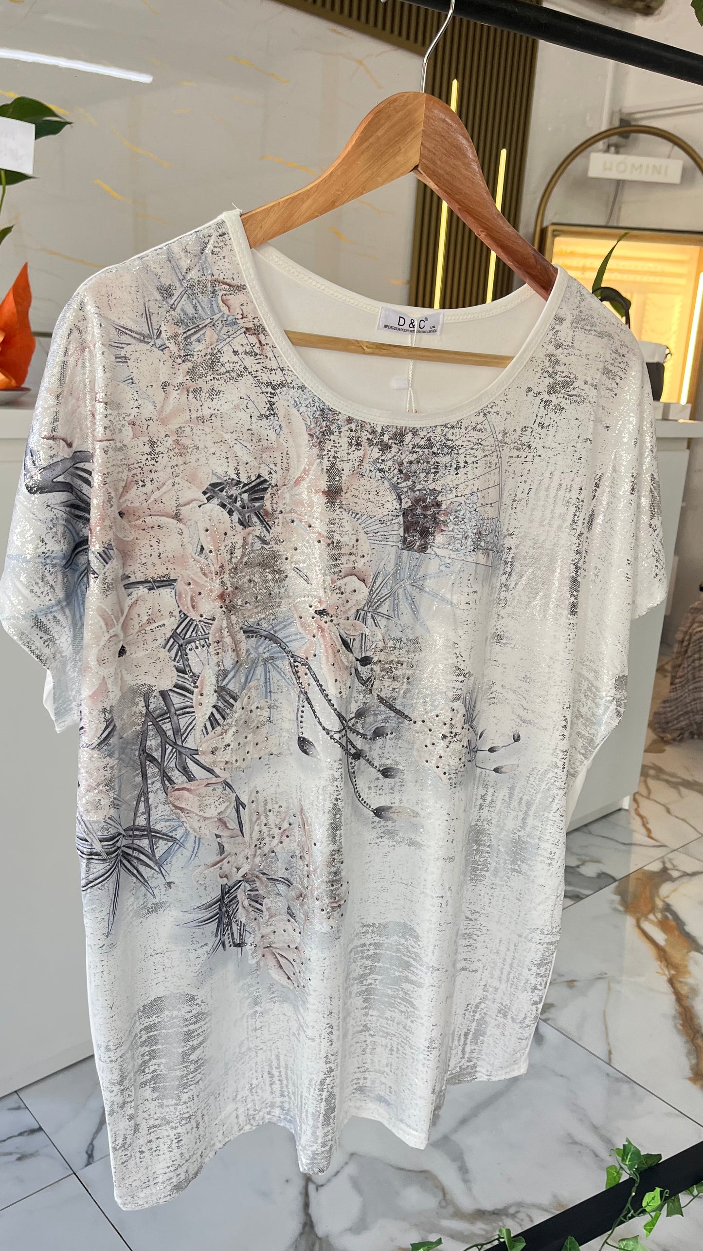 Blusa Satinada “Lumière Flow”