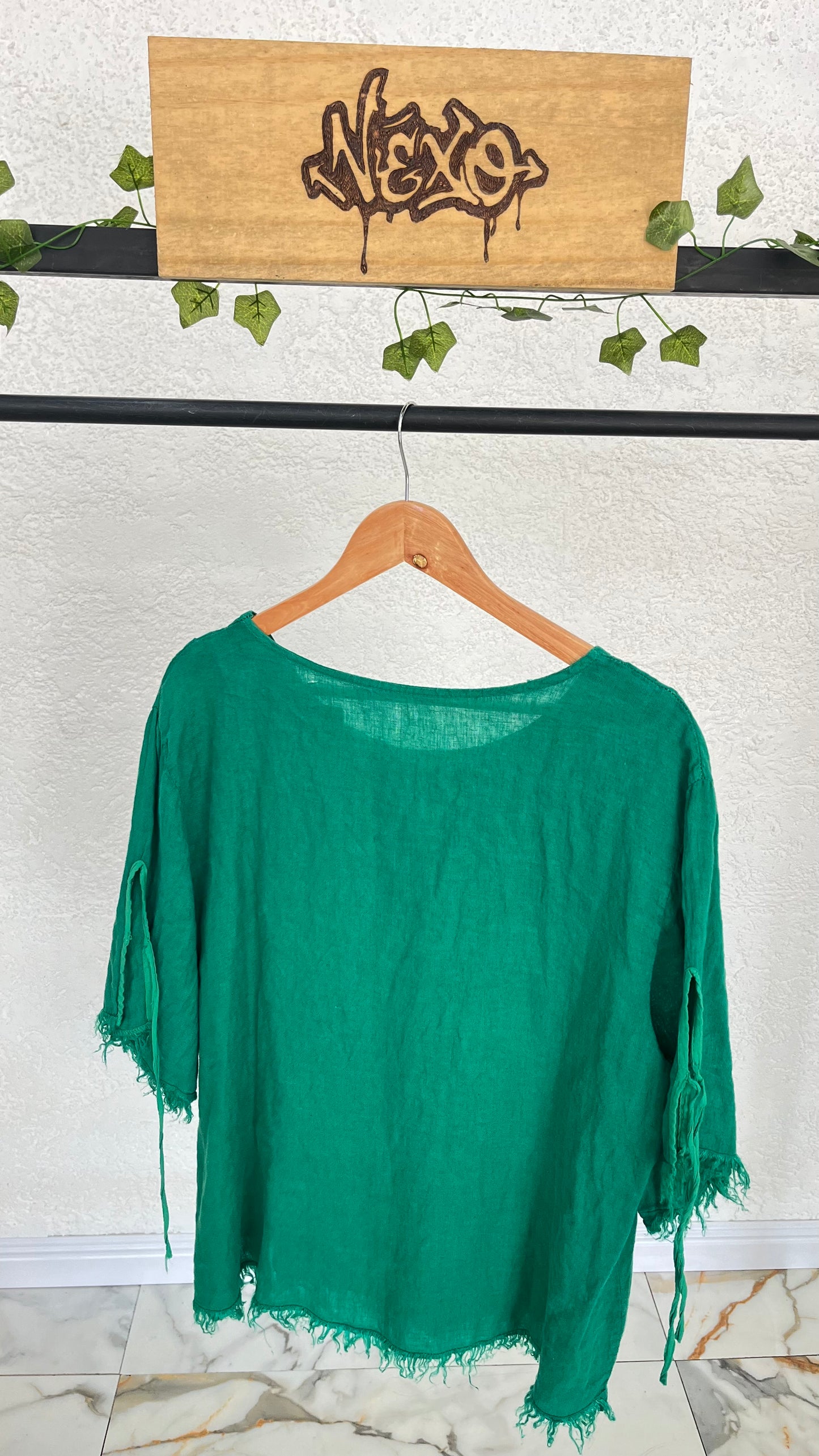 💚 Blusa “Lino Esmeralda”