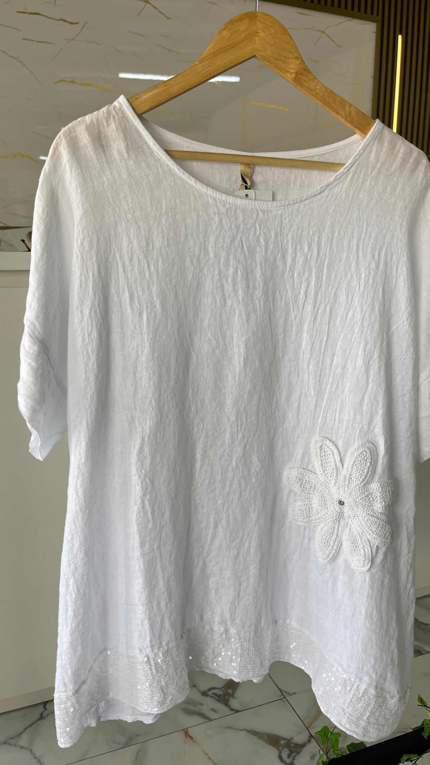 Blusón Italiano PREMIUM “Lino Natural Chic”