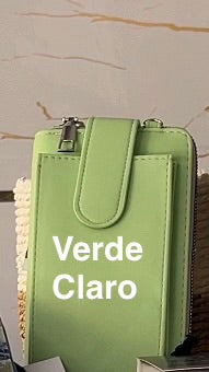 Monedero con Porta Celular y Correa Ajustable línea italiana Firenze