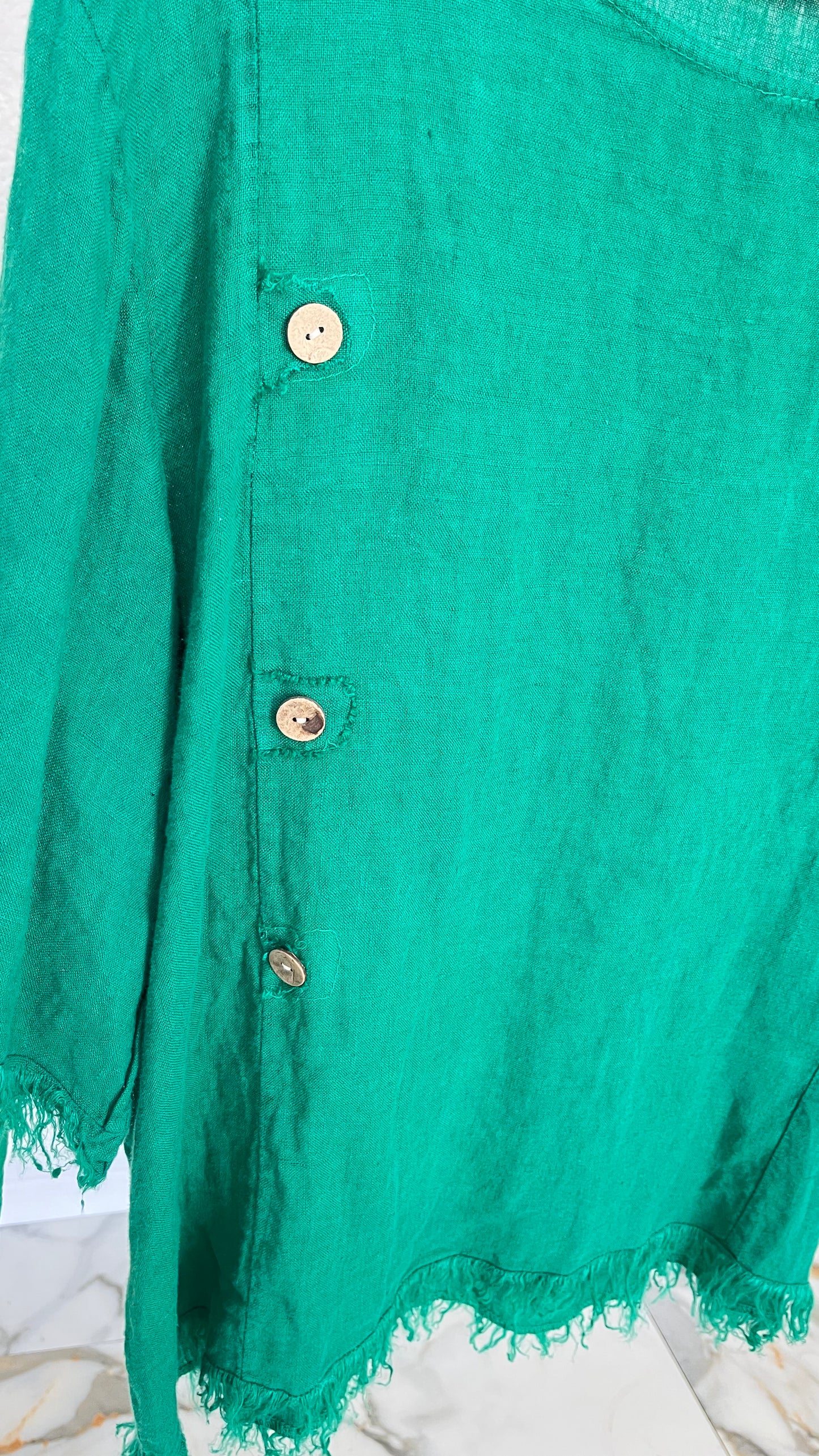 💚 Blusa “Lino Esmeralda”