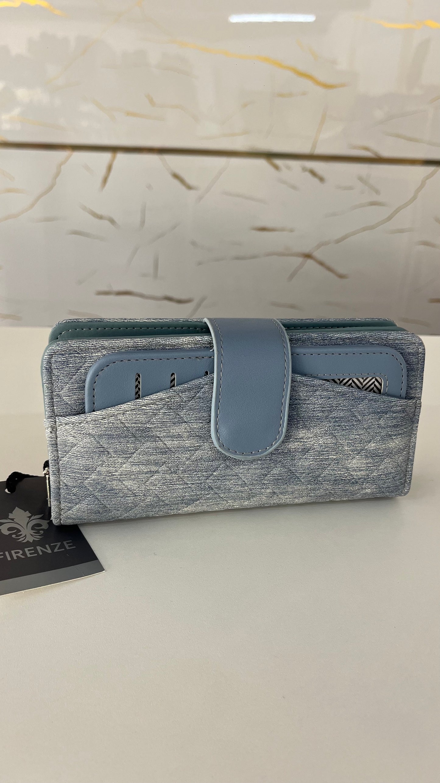 Monedero Firenze “Azzurra Quilted”
