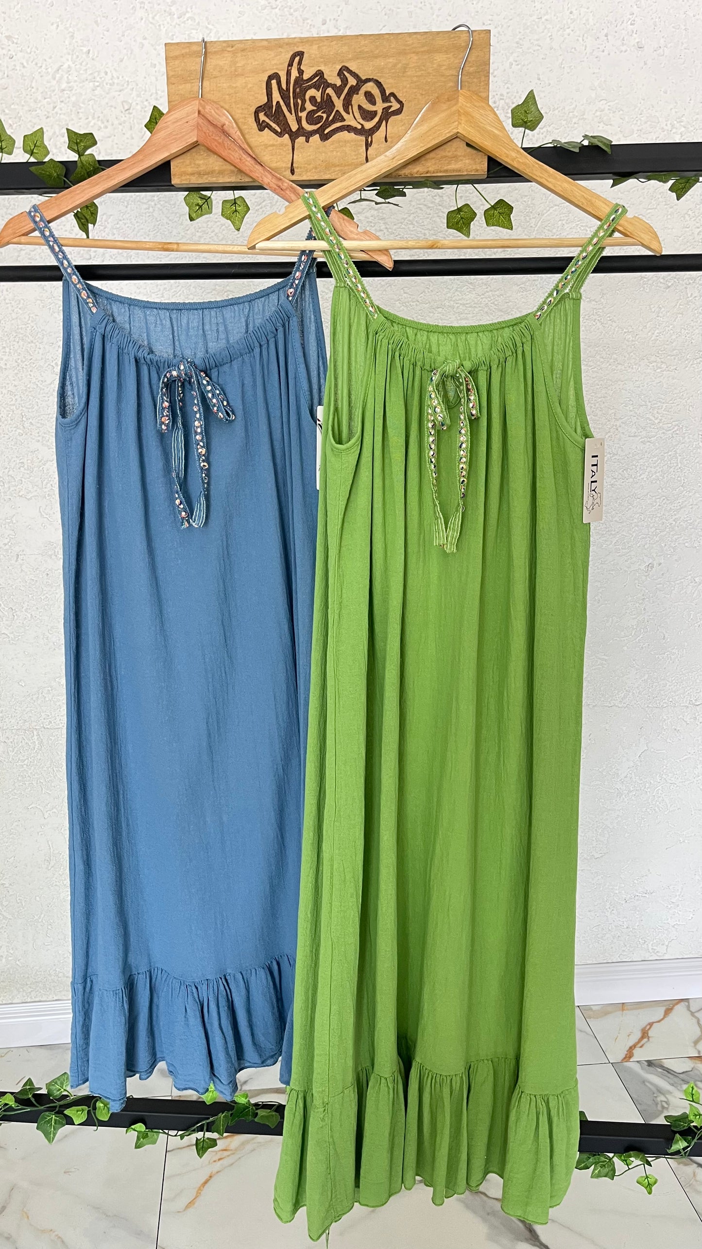 Vestido Lía – Algodón Bordado