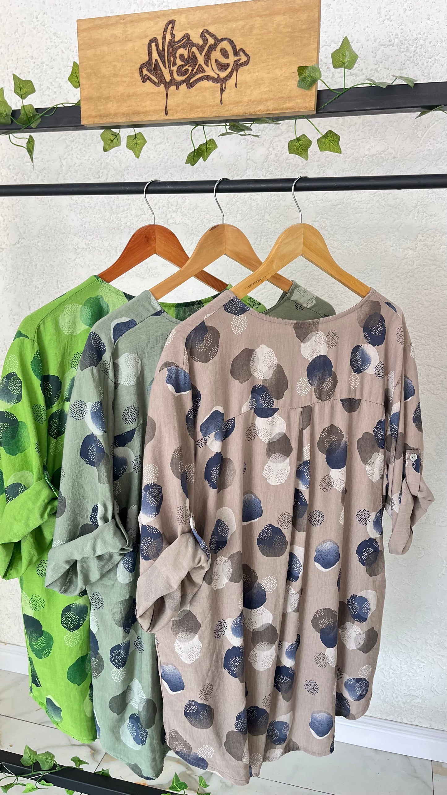 Camisa Italiana Dots of Art