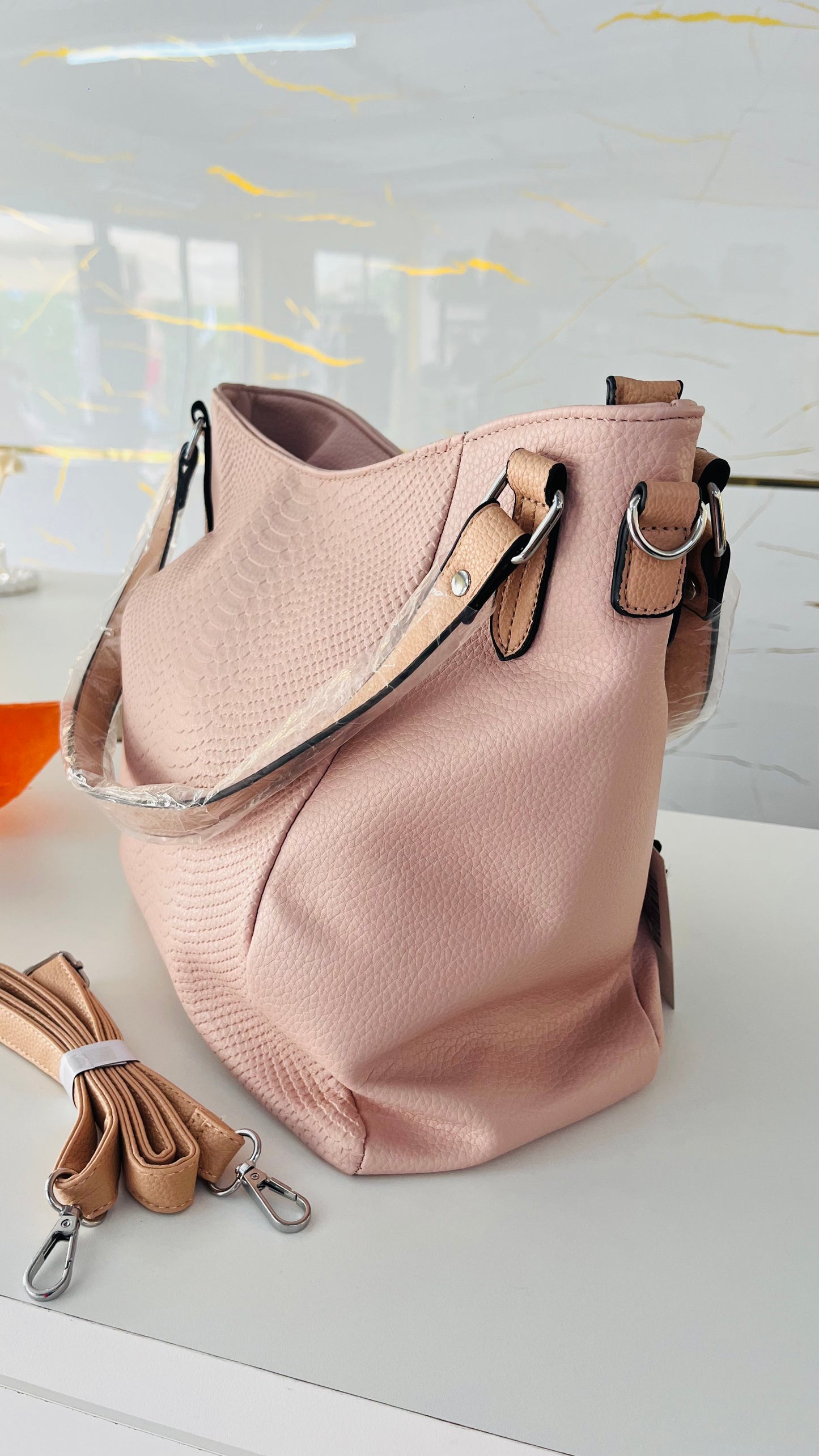 Cartera “ Rosa Nube”
