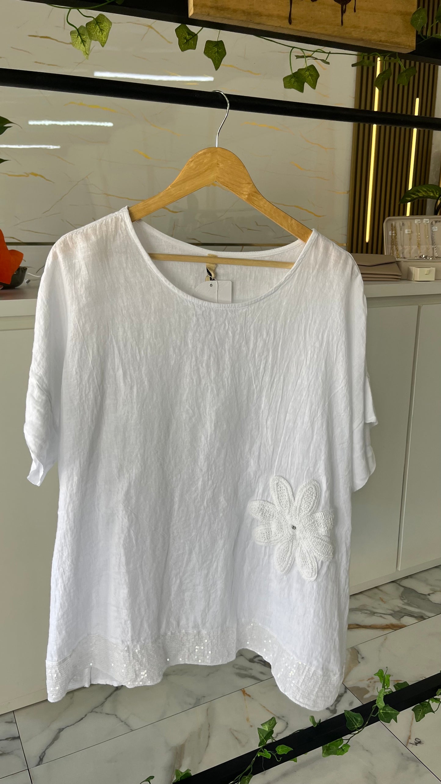 Blusón Italiano PREMIUM “Lino Natural Chic”