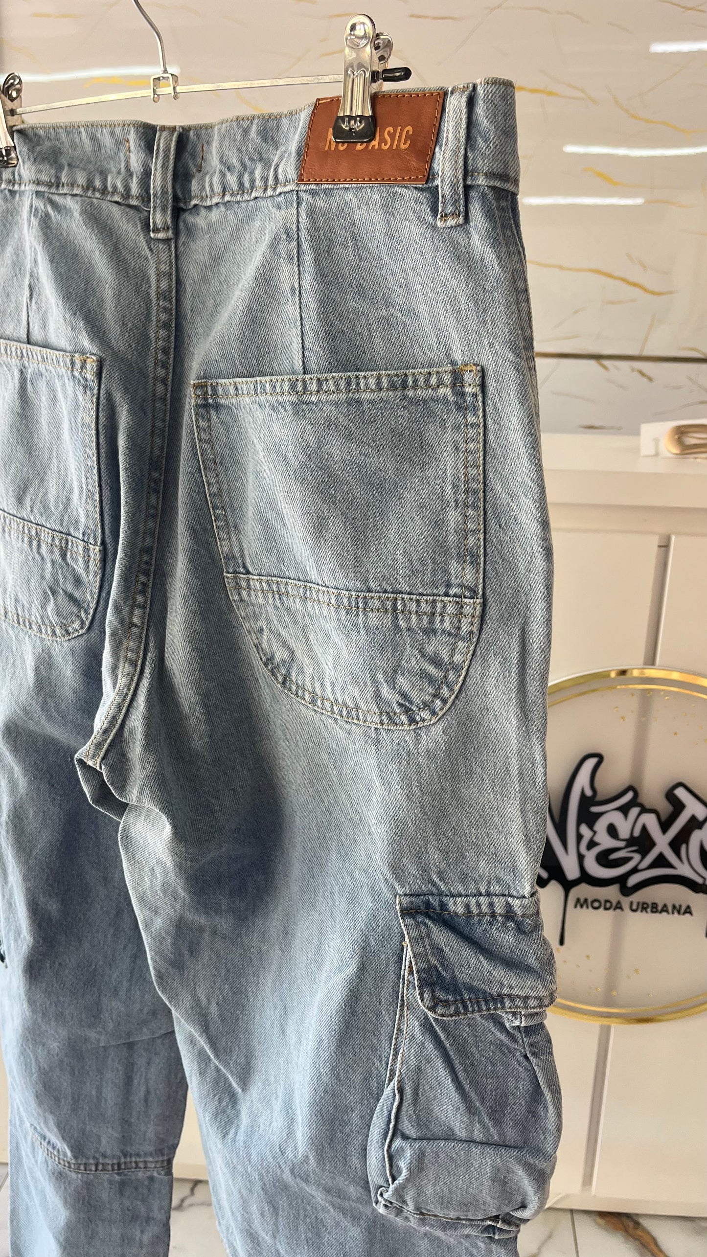 Jean Cargo Denim Light