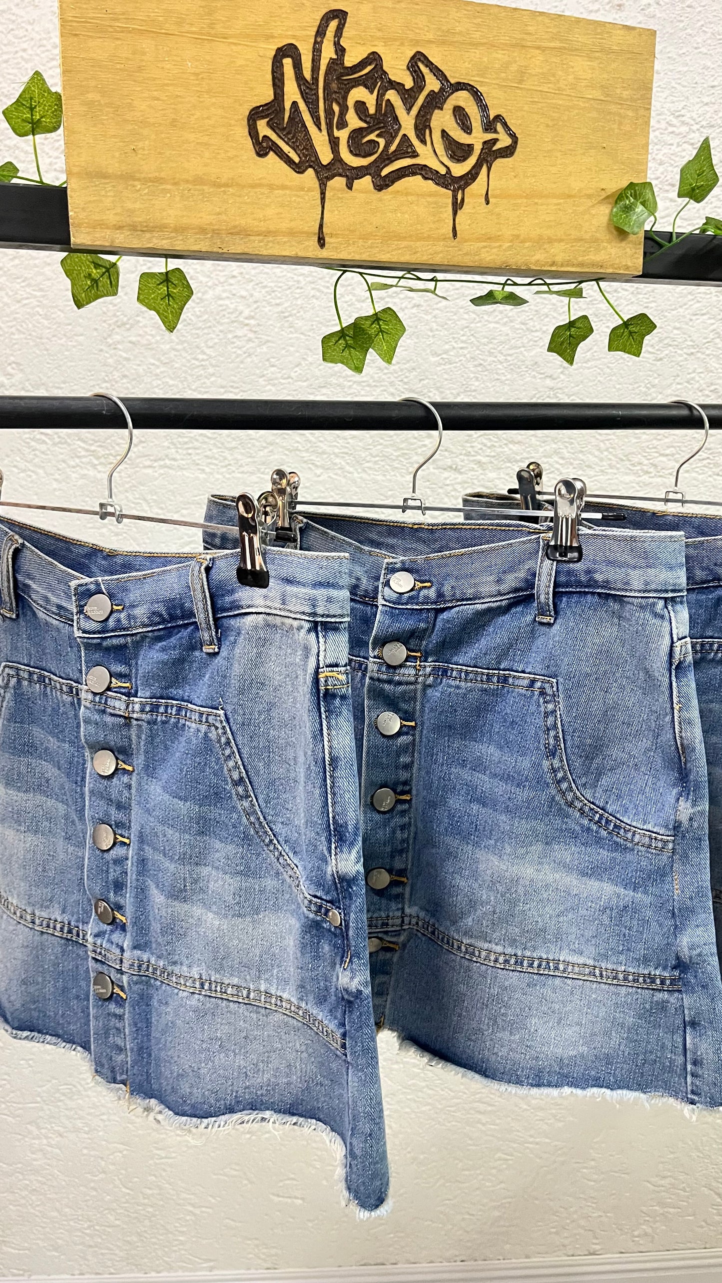 💙 Short Pollera Denim Icon