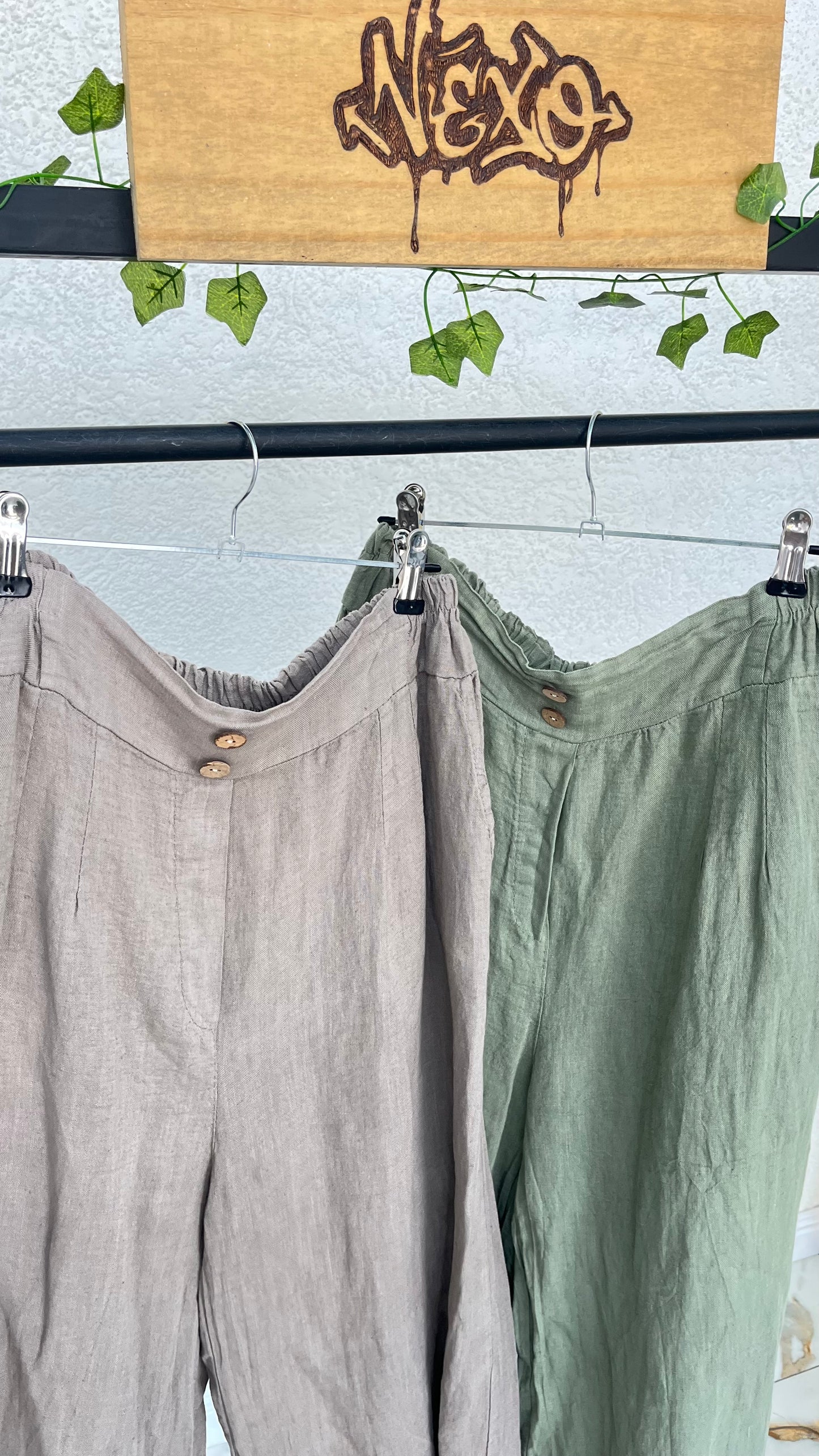 ✨ Pantalón Lino Aura Natural