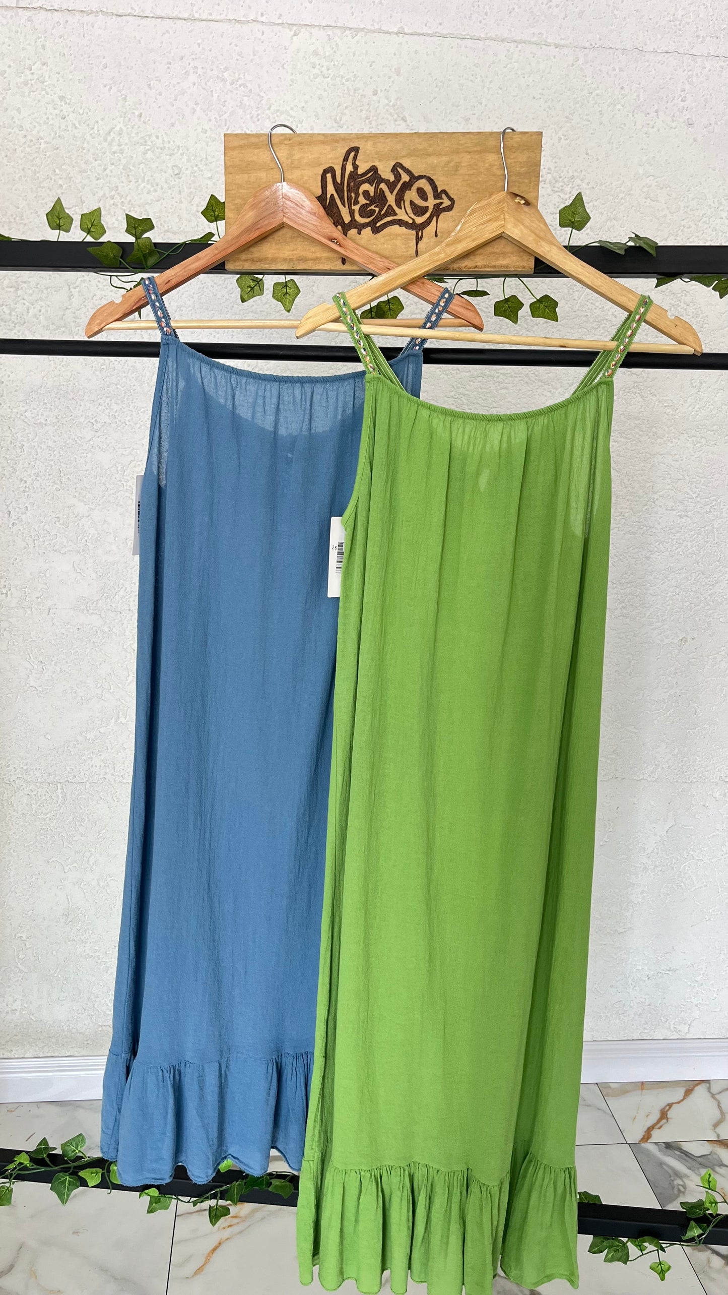 Vestido Lía – Algodón Bordado