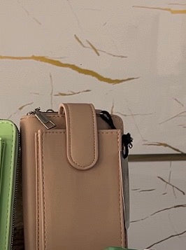 Monedero con Porta Celular y Correa Ajustable línea italiana Firenze