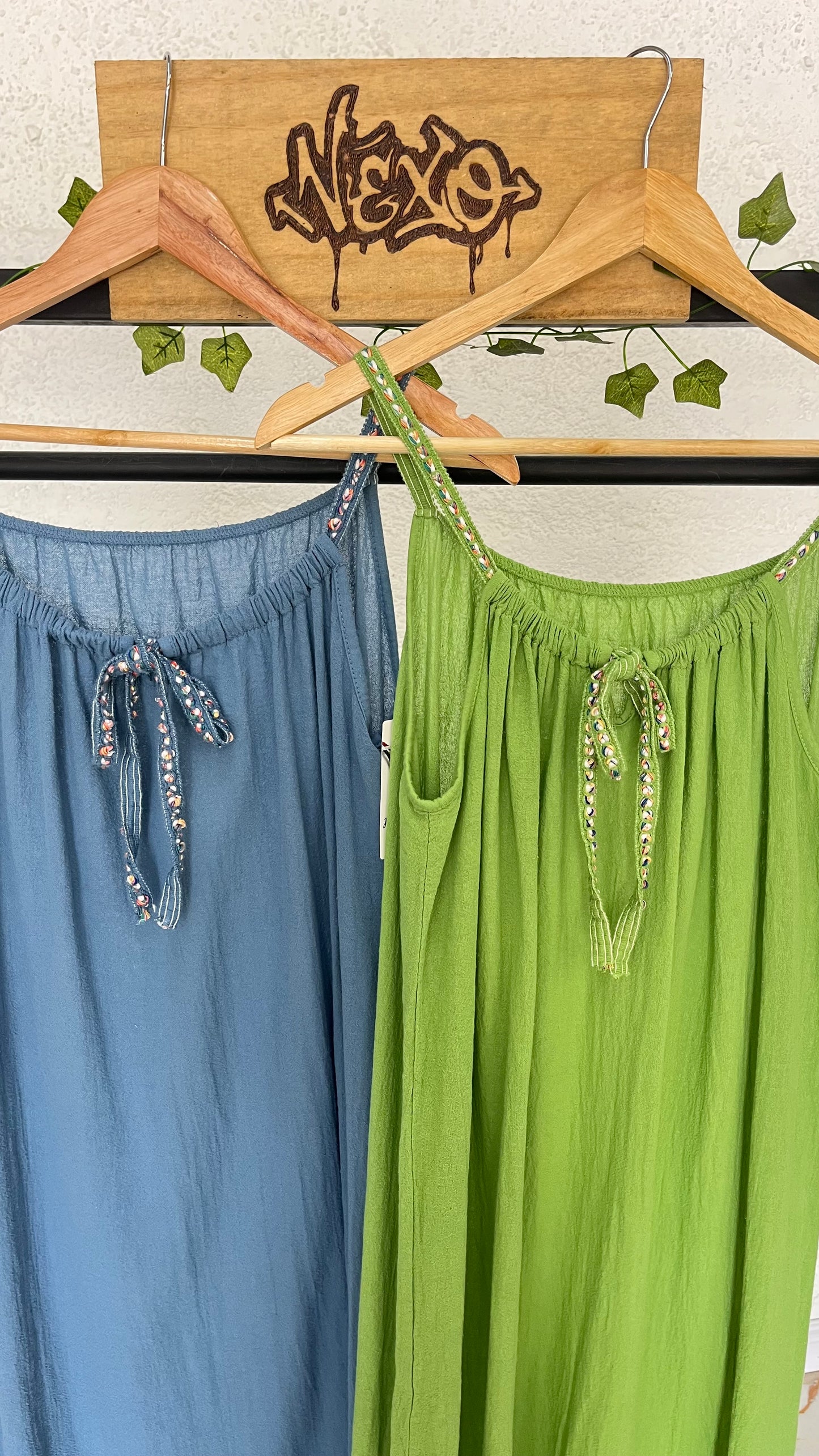 Vestido Lía – Algodón Bordado