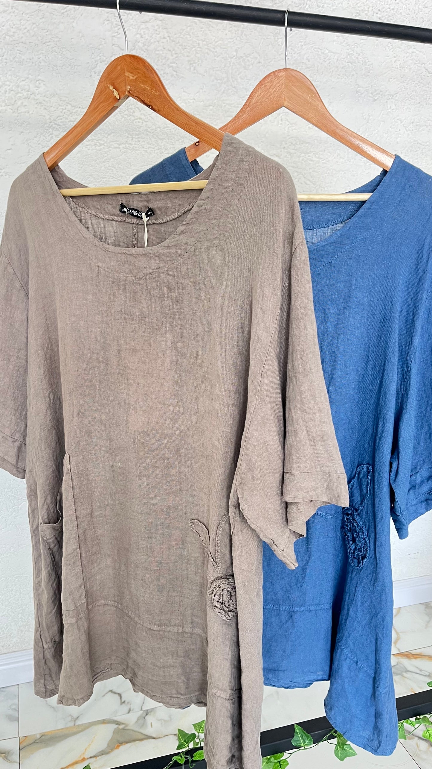 🌿 Blusón – Vestido “Lino Botánica”