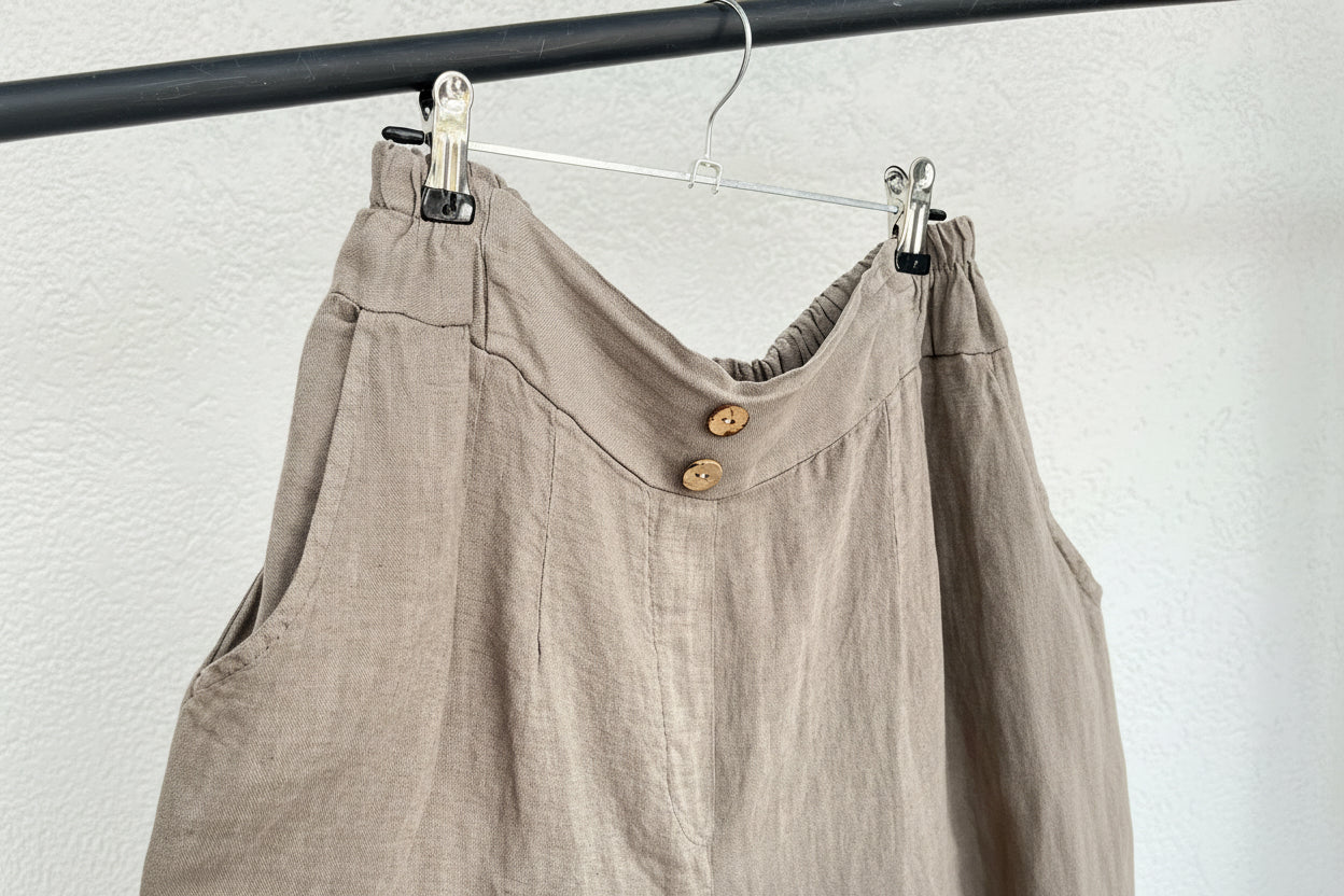✨ Pantalón Lino Aura Natural