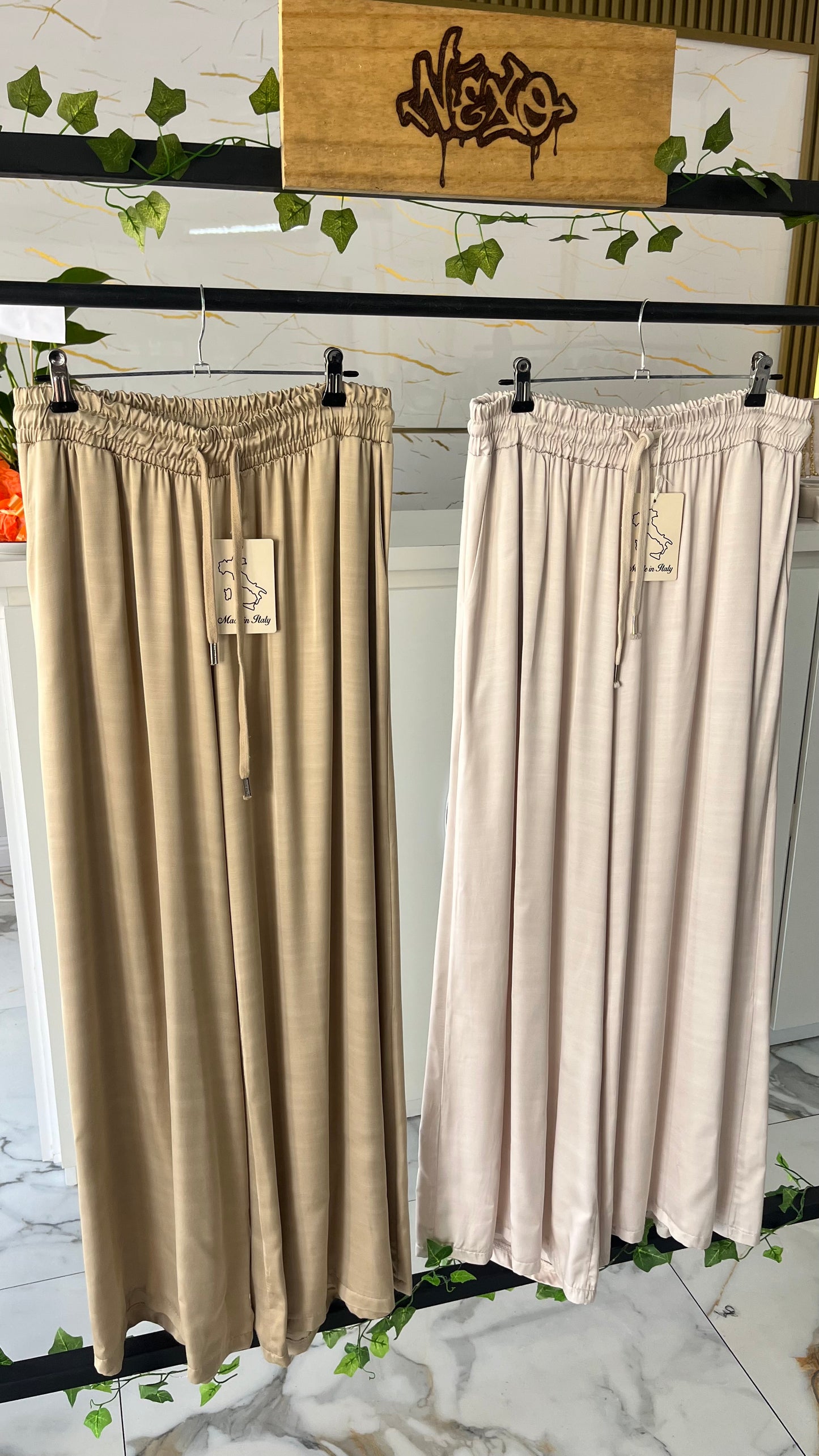 Pantalón satinado “Saint Éclat”