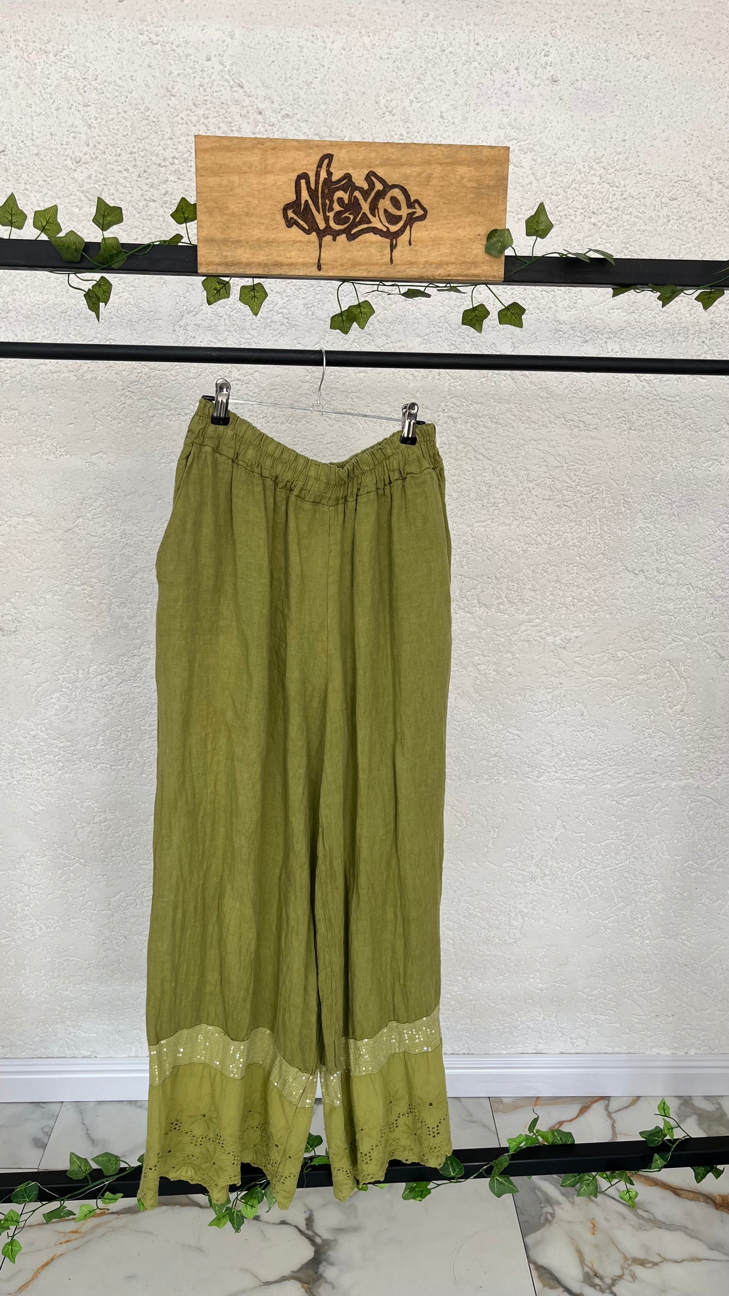 🌿 Pantalón Verde Aurora