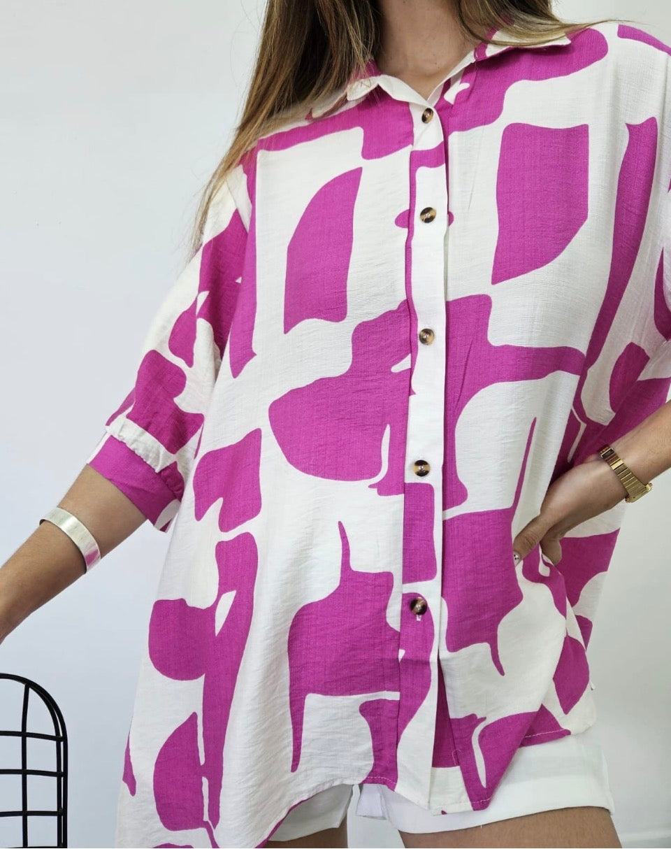 Camisa Oversize Abstracta
