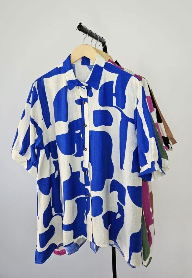 Camisa Oversize Abstracta