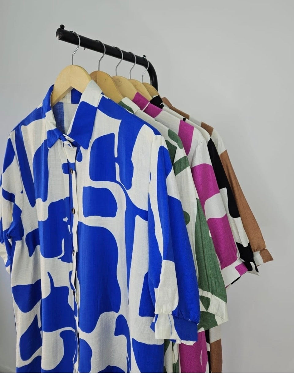 Camisa Oversize Abstracta
