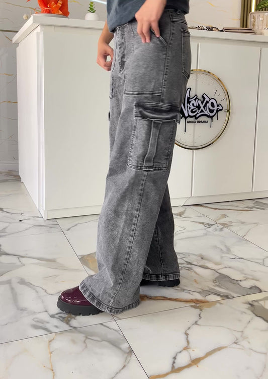 Jeans cargo black